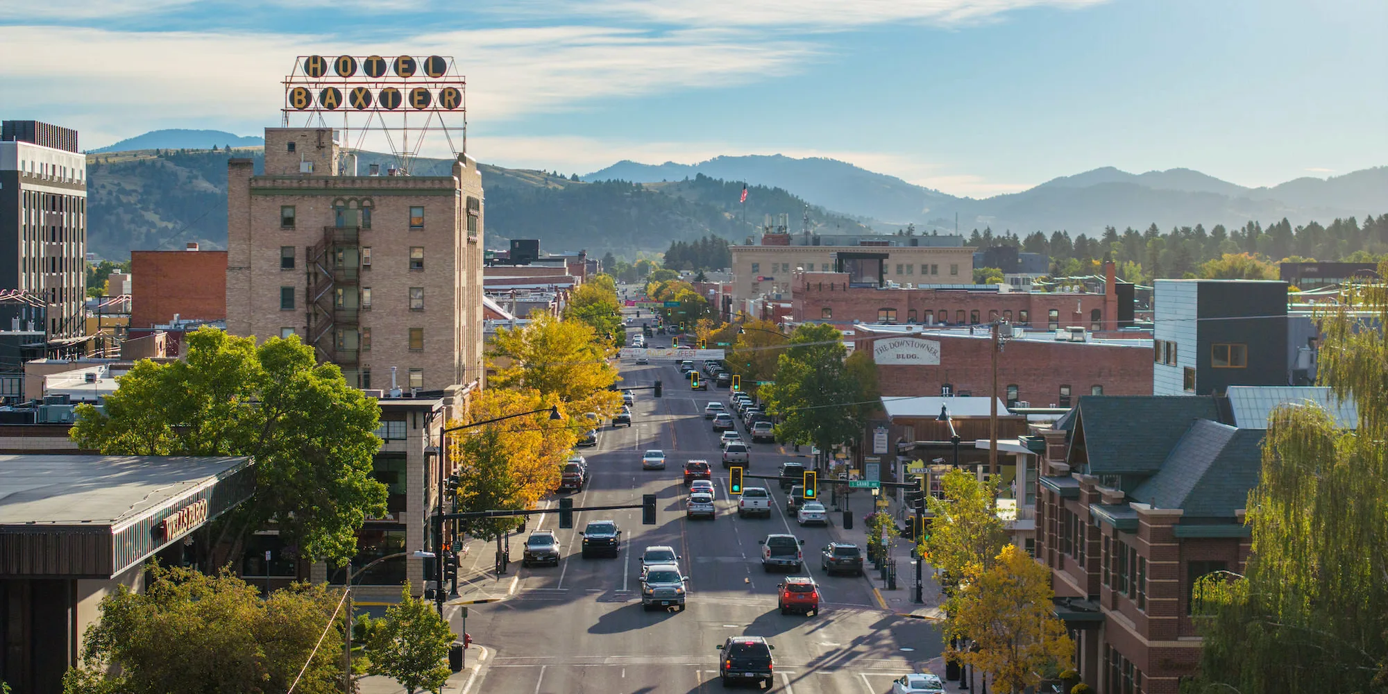 Downtown Bozeman in Fall