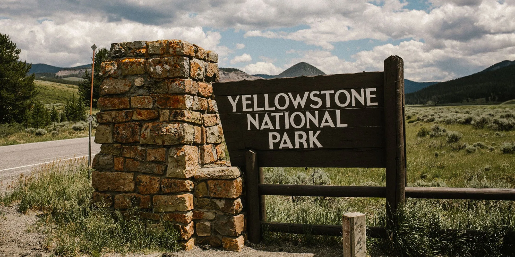 Yellowstone West Entrance Sign