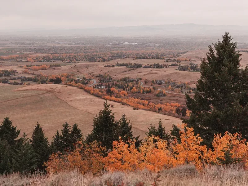Triple Tree Trail in Bozeman Montana in the fall