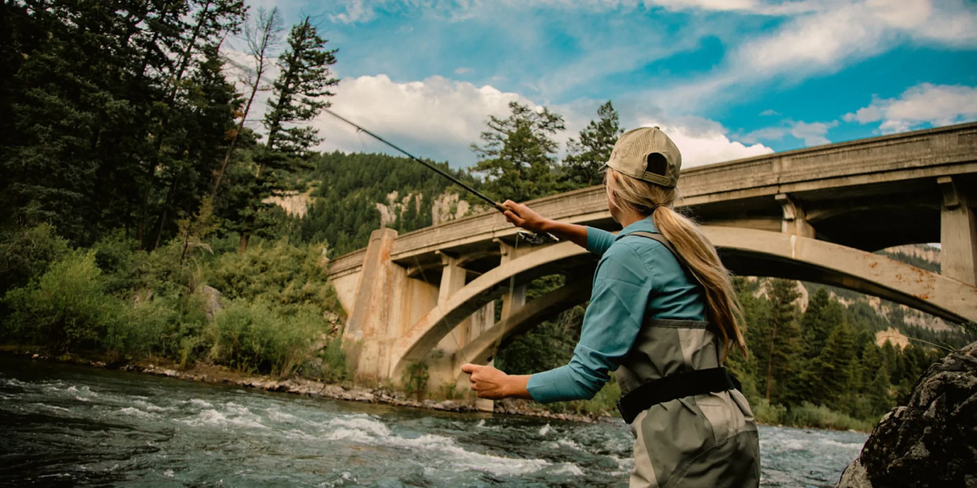 Fly fishing bozman bridge