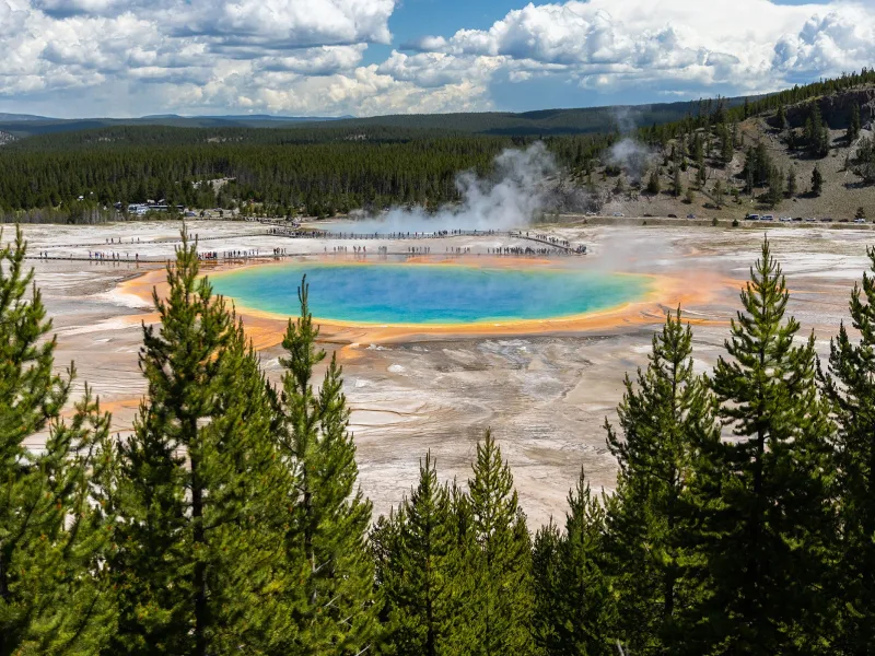 Grand prismatic west yellowstone