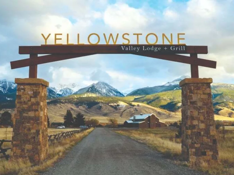 View of yellowstone valley lodge grill south livingston montana
