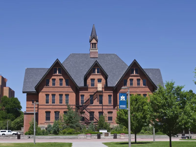Looking N at Montana Hall Montana State University 2013 07 09