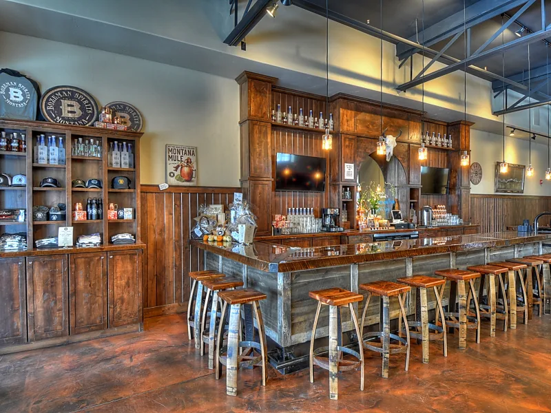 Bozeman spirits tasting room