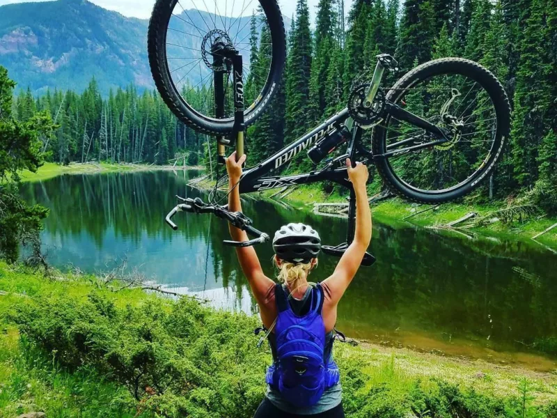 Mama s l a y mountain biking cresent lake