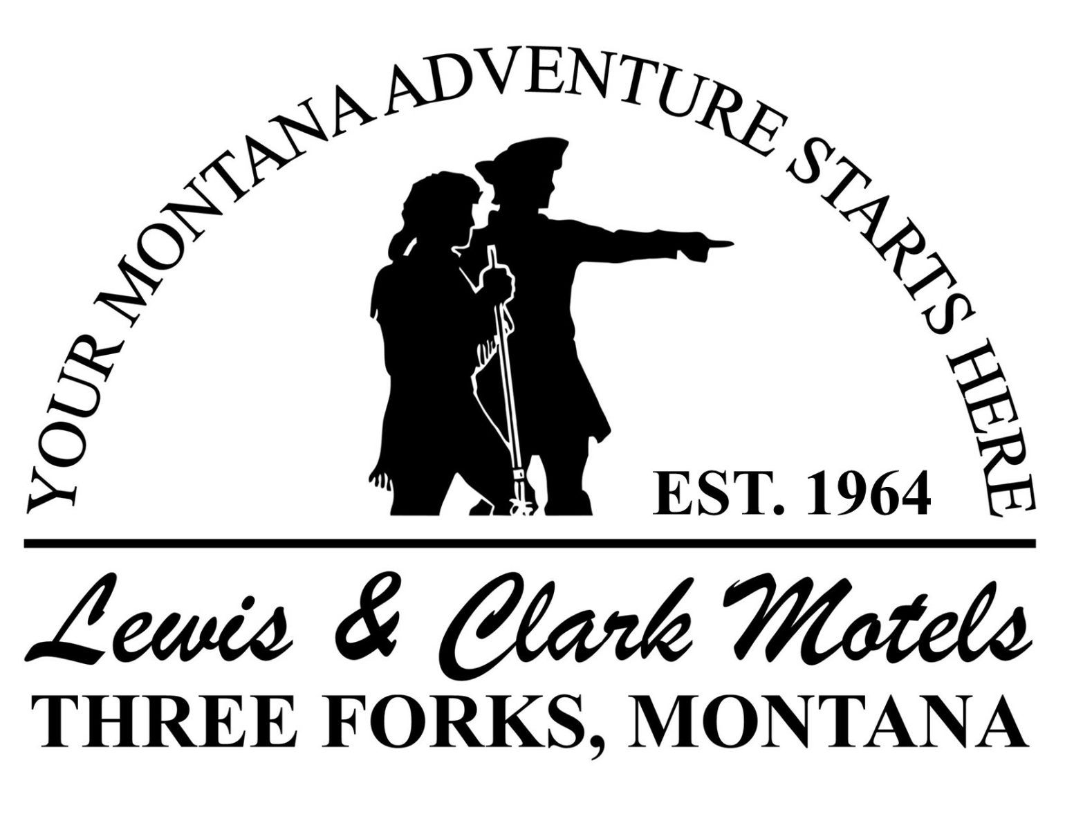 Three Forks MT Adventure Logo EST 1964