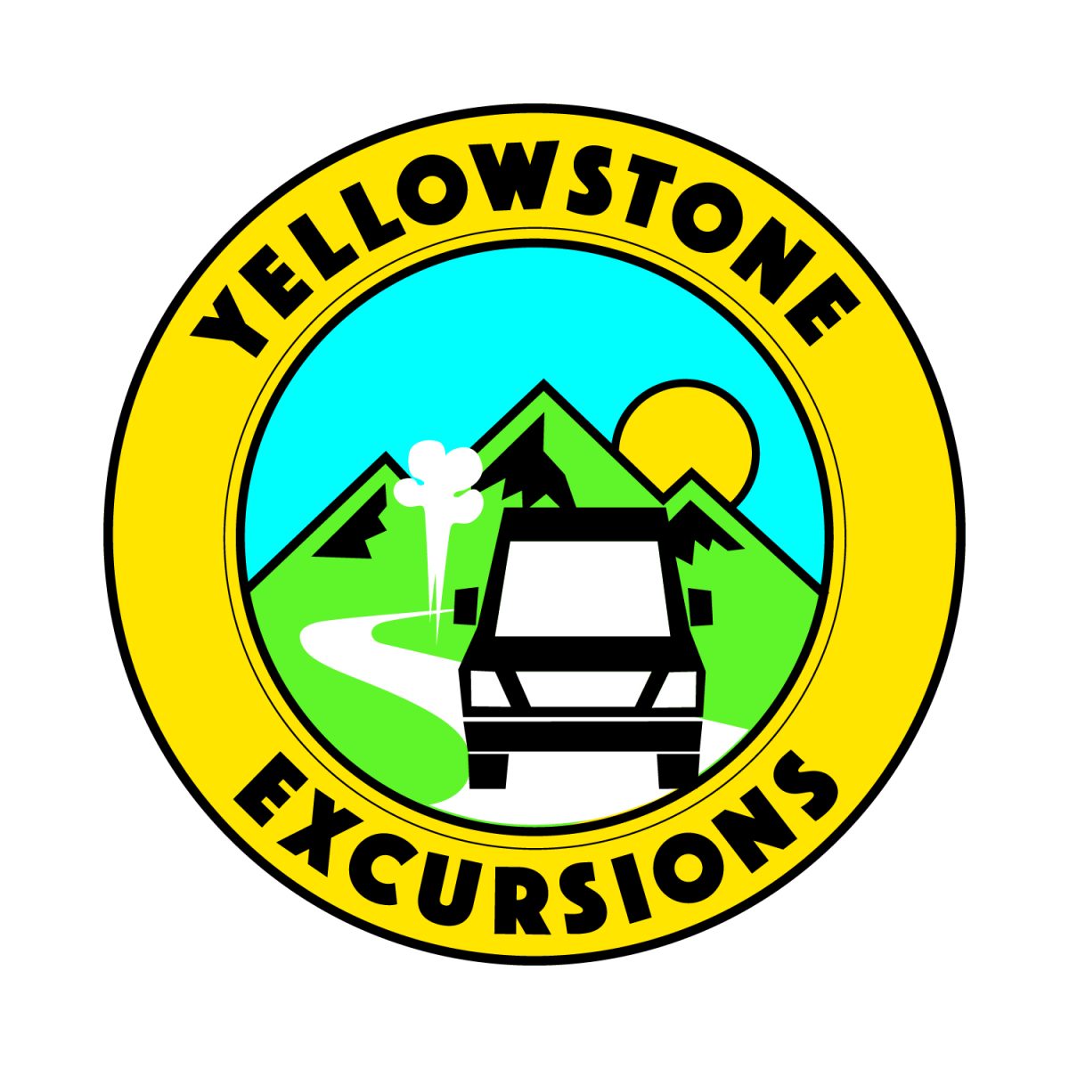 Yellowstone Excursions logo JPG FULL color logo on white