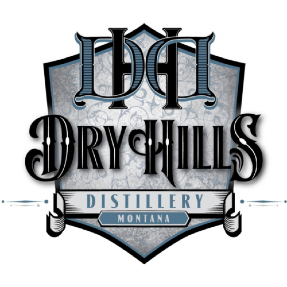 Dry hills distilling logo
