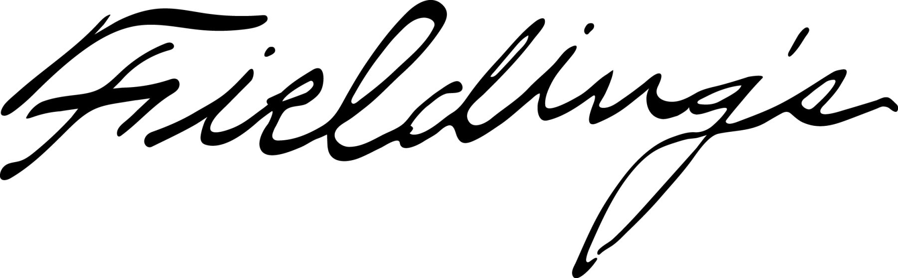 Fieldings logo black